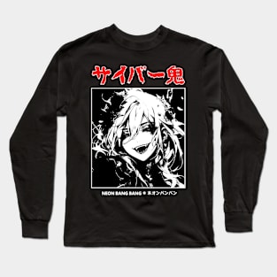 Gothic Punk Grunge Alternative Dark Anime Manga Goth Girl Japanese Streetwear Style Long Sleeve T-Shirt